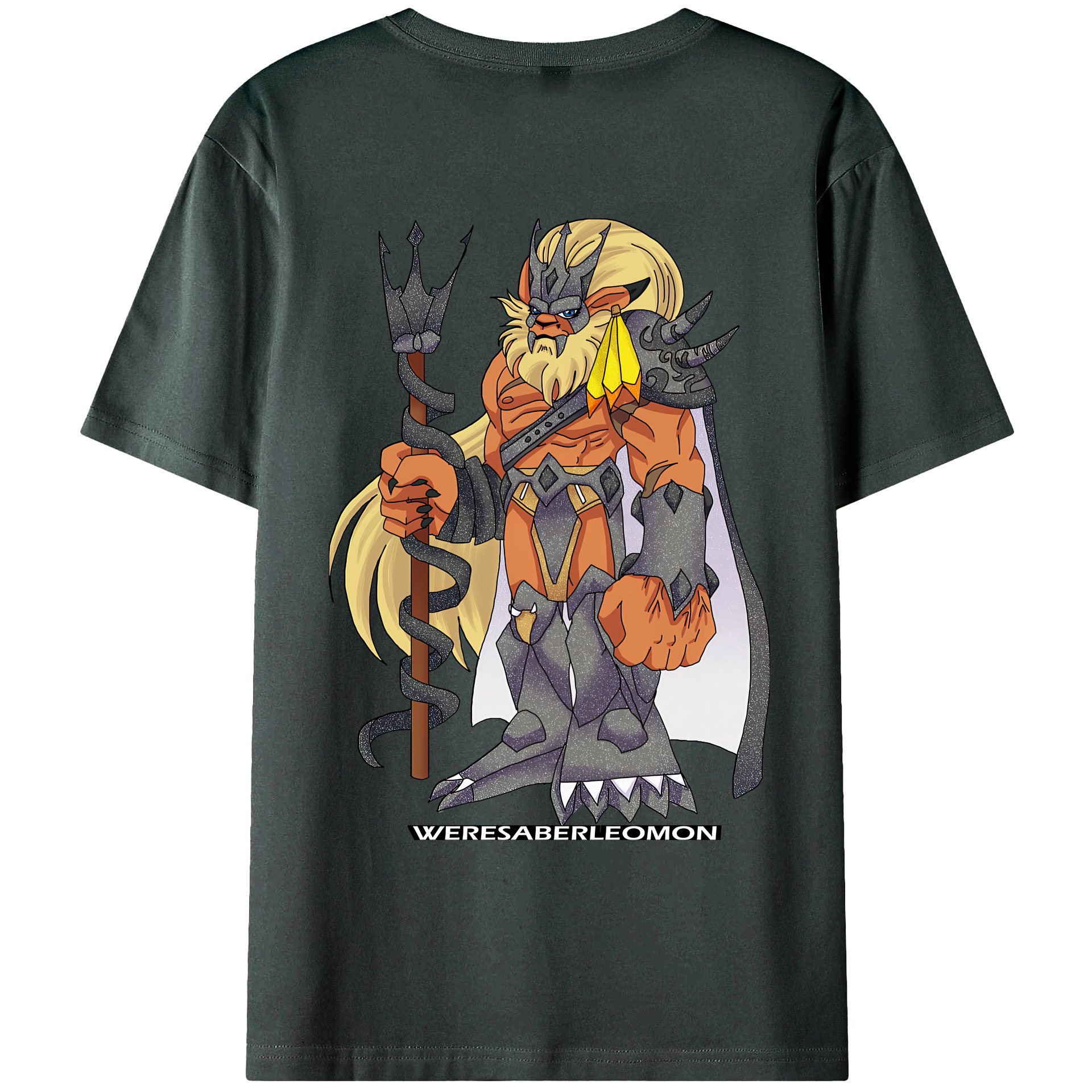 （画像用） Digimon デジタルモンスター/デジモン 綿100％ メンズ半袖Tシャツ（バックプリント） 通気性